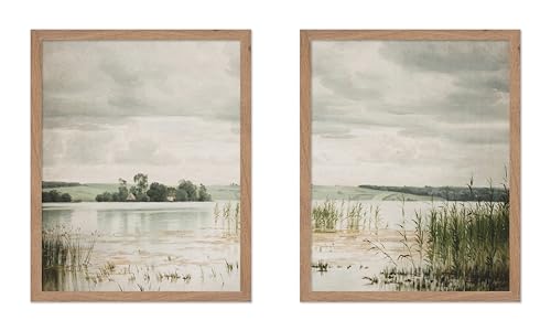 Affiche d'illustration vintage pour transformer un mur vide en paysage danois relaxant