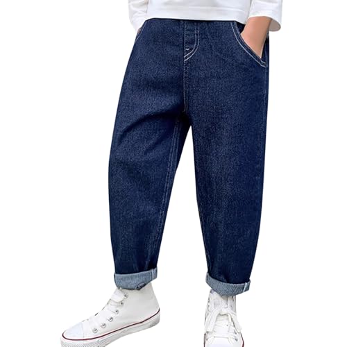 Jean denim garçon authentique coupe droite et large avec poches pour enfants