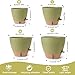 WEICHENGXING Plant Pots,12/10/9/8/ Inch Large Plastic Self Watering Flower Pots Indoor Outdoor with Drainage Holes, Deep Reservoir,Nursery Planting Pot for Indoor Out Door Plants