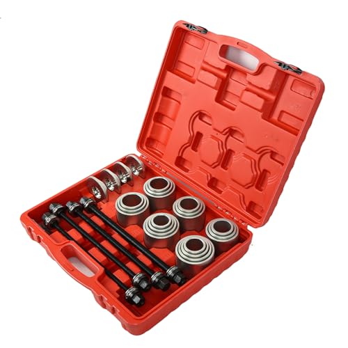 28 peças ProfessionalPress & Pull Sleeve Kit para remover rolamentos buchas vedações