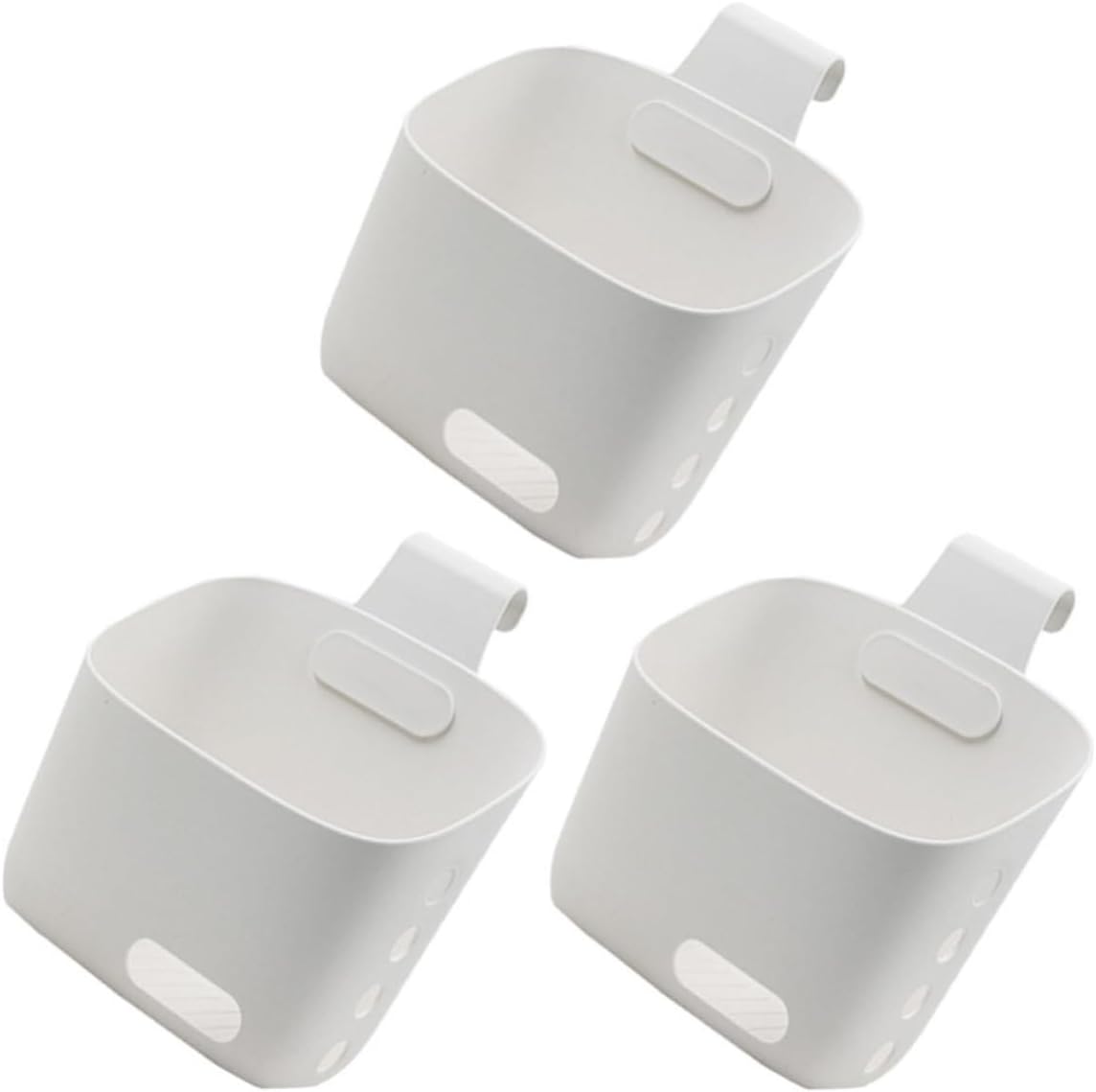 3pcs Hanging Wall Basket Kitchen Organizer Basket with Removable Hook