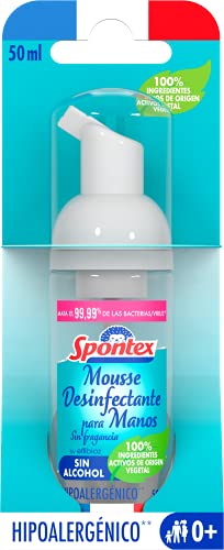 Spontex Mousse Desinfectante para Manos sin Fragancia