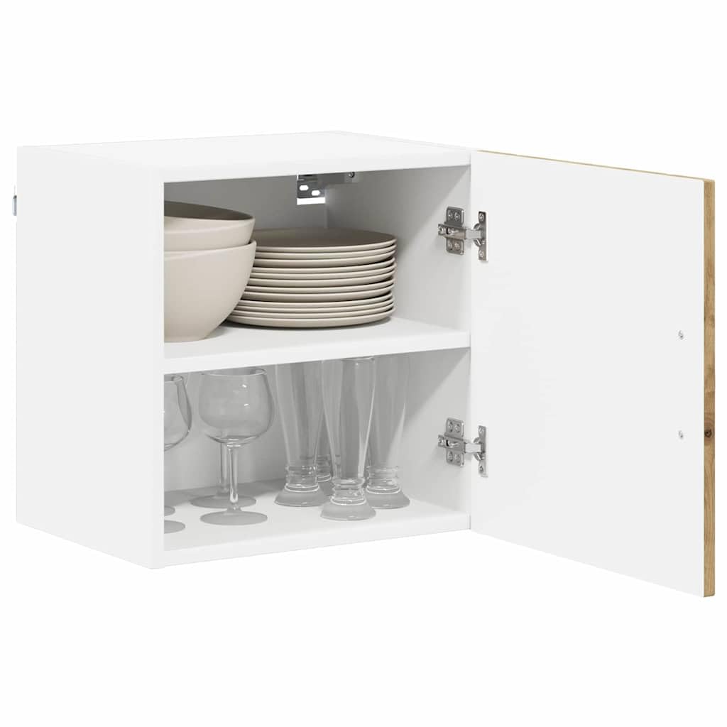 vidaXL Wall Cabinet LUCCA Artisan Oak 40 x 31 x 40 cm Engineered Wood, Modern Kitchen Solutions, Rectangular Wooden Panel, Durable Dishwasher Cover, Appliance Concealer, Space Saver Design