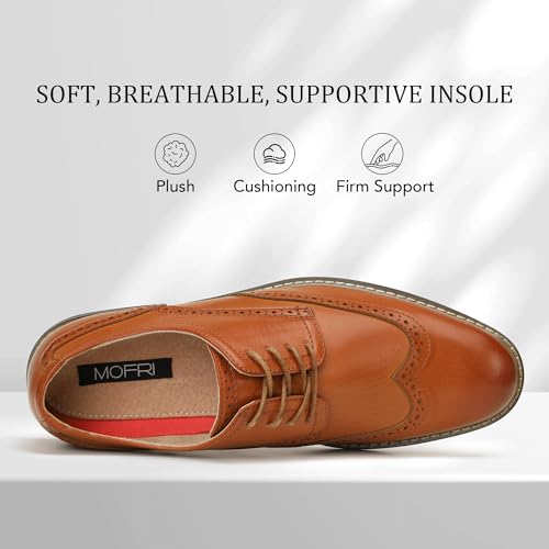 Image of Men Dress Shoes Formal Lace Up Latex Insole Oxford Business Wedding Leather Derby Shoe