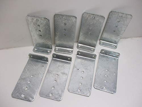 CTW (8) Vertical Pontoon Boat Trailer Bunk Bolster L Brackets / 5