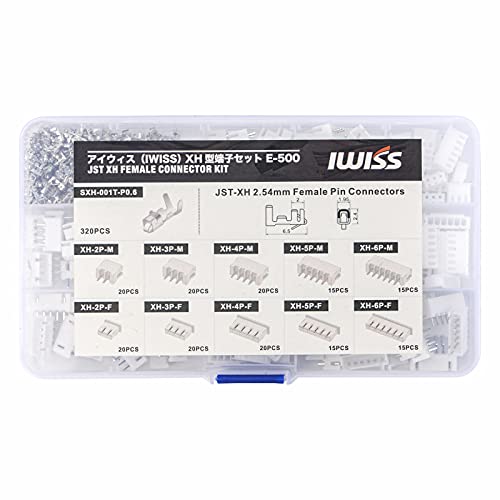 アイウィス(IWISS) 2.54mmピッチ プリント基板用コネクタ XHシリーズ コンタクト 500コ 端子セット E-500