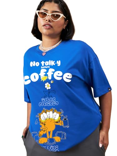 Image of Bewakoof Women's Cotton Cartoon Oversized Fit T-Shirt