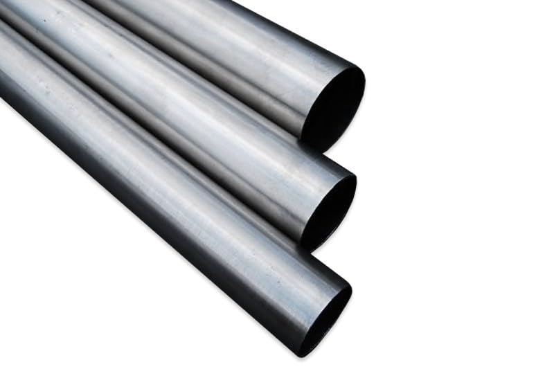 Tubo in Acciaio Inox per Scarico Auto - Diametro 45 mm, Spessore 1.5 mm, 1 Metro - Tubolare Tondo per Marmitta con Foro Modulare e di Facile Installazione - SAMMA PARTS