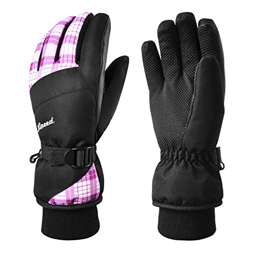 KINEED Waterproof Women Winter Ski Snowboard Snow Riding Biking Driving Thinsulate Insulated Warm