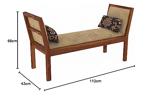 Image of Sofa Set Outer (Beige- Natural Teak Finish, Round)