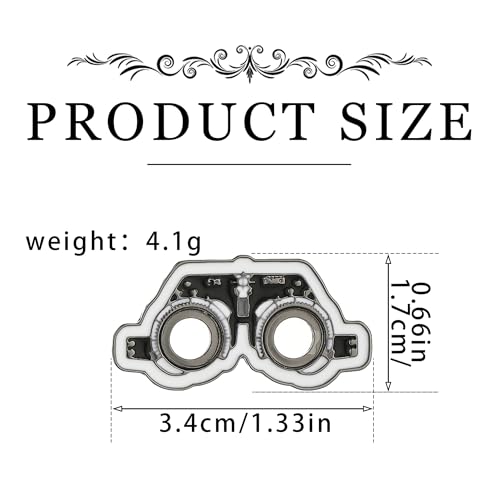 Image of Medical Optometrists Enamel Brooch Ophthalmology Vision Test Optometry Pin Jewelry for Doctor Nurse Backpack Lapel Badge