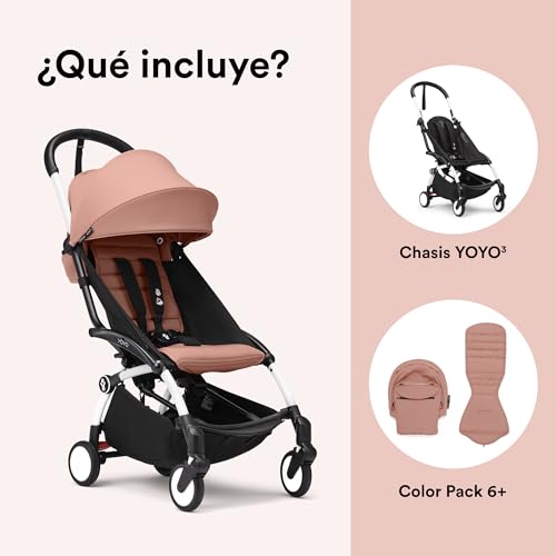 Miniatura 8 de Cochecito Stokke Yoyo3 A Partir De 6 Meses - Incluye Chasis Blanco Cojín De Asiento Ginger Dosel - Se Pliega Y Despliega En Un Instante - Ligero Y Compacto - Compatible Con Equipaje De Mano