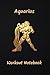 Aquarius Workout Notebook Journal with Index: Small Logbook and Tracker for Your Workouts