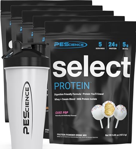 PEScience Select Protein Powder Variety Pack - 5 Flavors - 25 Servings - Protein Powder Sample Pack, Whey and Casein Blend, Keto Friendly, Gluten Free, Digestion Friendly, Amazing Taste