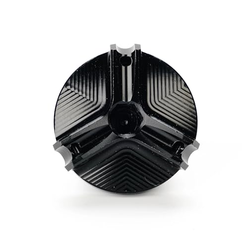 QUANTING Compatible With 650 1000 1050 1050XT 250 DL250 DL650 DL1000 Motorcycle CNC Aluminum Engine Oil Filler Plug Cap Screw(Black)