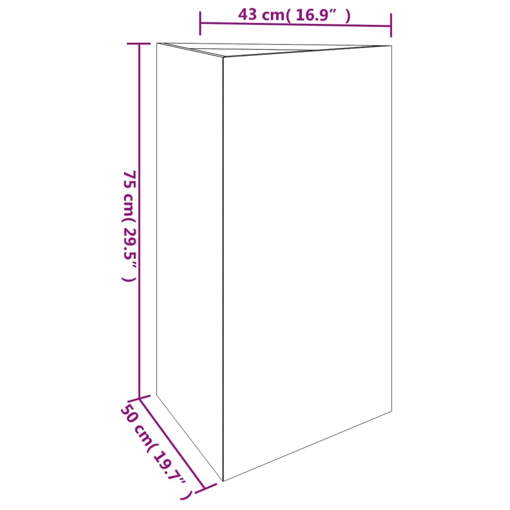 Macetero de acero corten, 50 x 43 x 75 cm, color óxido para jardín, balcón, terraza, con gran capacidad y material resistente a la intemperie