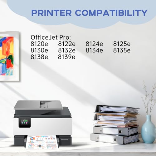 Image of Miss Deer 923XL 923e 923 Ink Cartridges for HP Printers with Chip Replacement for 923e 923, Work for OfficeJet Pro 8135 8130 8139 8138 8122 8120 8124 8125 8130 8132 8134 Printer