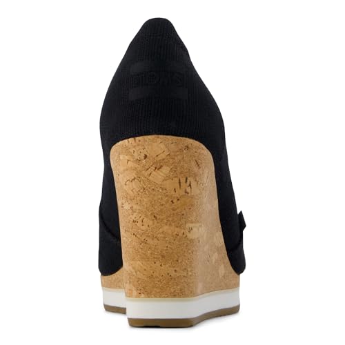 TOMS Womens Essential Wedge Black 9.5 Medium - image 5