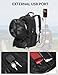 TINGPAI 50L Motorcycle Helmet Backpack, Waterproof, Oxford Cloth, USB, Headphone Jack, Large Capacity, Laptop, Long Distance Travel