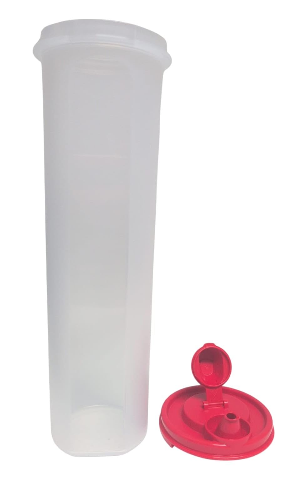 Tupperware Eidgenosse - Contenitore rotondo compatto modulare per frigorifero, sistema di raffreddamento Rondovision (rosso, 1,1 litro)
