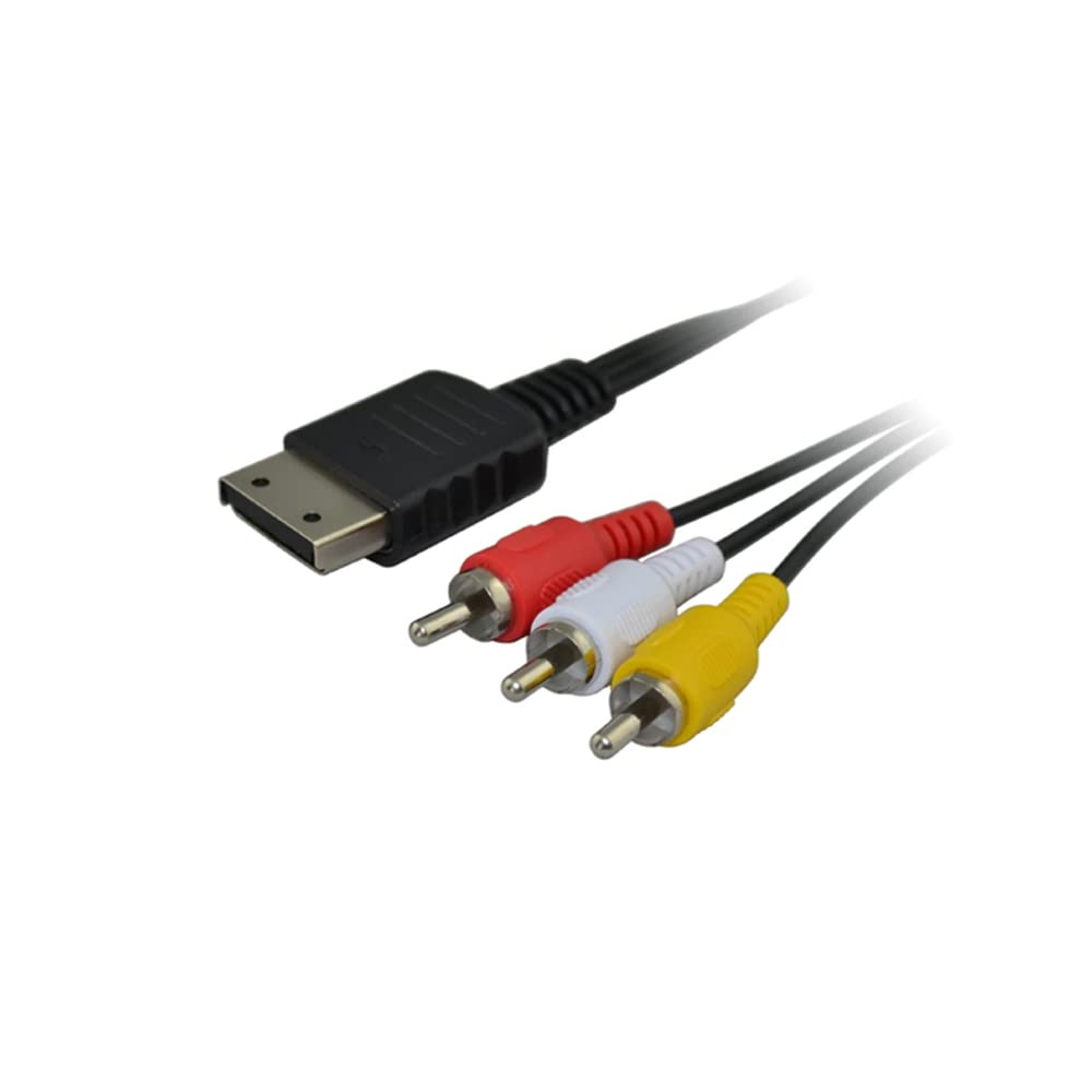 CHILDMORY Cable de alimentación de CA con Cable AV RCA de Audio y vídeo Compatible para Dreamcast DC Consola