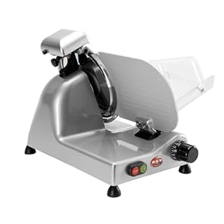 RGV affettatrice Lusso 25 GS Silver, Made in Italy, Lama Ø 250 mm, 140 W, Alluminio, Argento