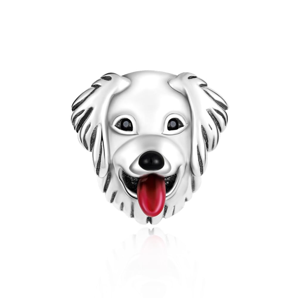 LMLMECREA Charms Anhänger 925 Sterling Silber - Niedlicher Charm für Europäische Armbänder - Süßes Tier Geschenk für Frauen, Mamas & Töchter