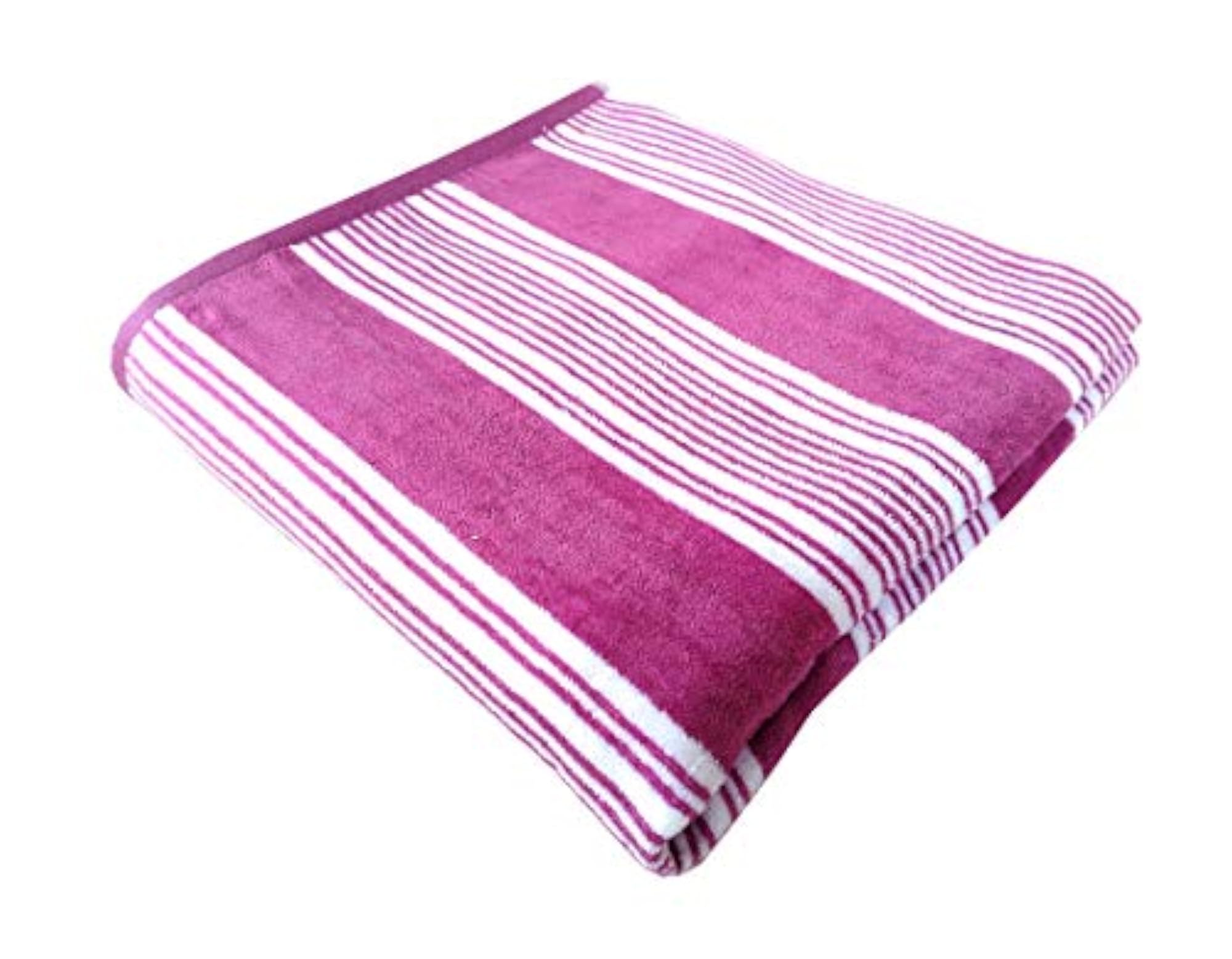 Soft Cotton Striped Bath Towel Set, Pack of 4