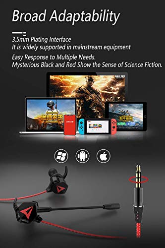 Kasott Battle Buds Wired Gaming Earbuds With Dual Microphone, Volume Control, Gaming Headset With Mic,Gaming Earphones Wired For Mobile Gaming, Nintendo Switch, Xbox One, Ps4,Ps5, Pc #TOP5