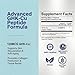 EXHERBLABS GHK-Cu Peptide Complex (120 Capsules), Copper Peptide Supplement for Skin Structure, Hair Texture & Scalp Health, Supports Natural Collagen Synthesis, Vegan, Non-GMO