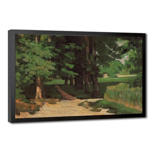 Paul Cezanne Posters Lane of Chestnut Trees impression toile cadre suspendu