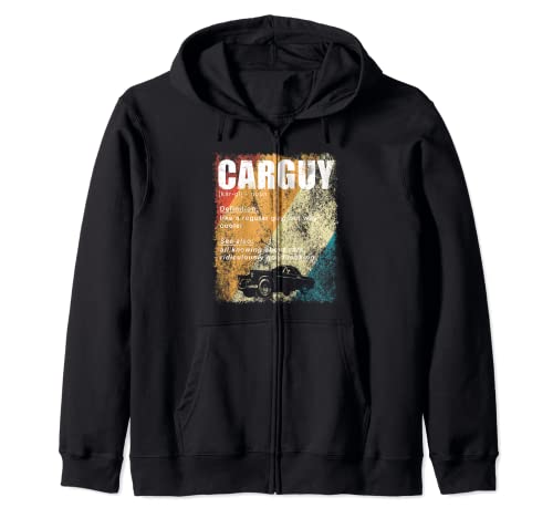 Vintage Car Guy Quote Carguy Definición Car Guy Hub Store Sudadera con Capucha