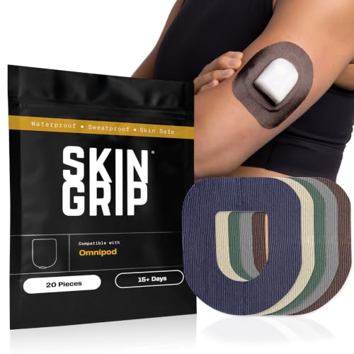 Skin Grip Insulet Omnipod 5 Adhesive Patches, (Also Fits Omni Pod Dash)
