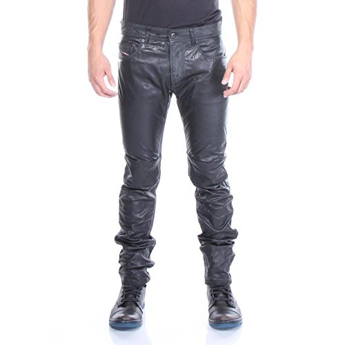 Diesel P-Thavar-Dest Leather Pants 30 