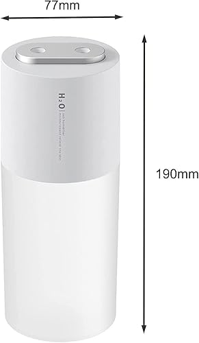 Miniatura 4 de Mini humidificador portátil de niebla fría de 13.5 fl oz, humidificador de escritorio USB para dormitorio, oficina, viajes con luz nocturna LED y