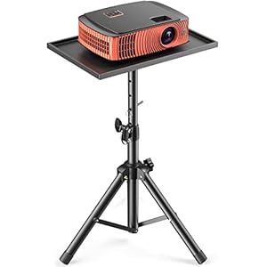 Amada Projector Tripod Stand, Foldable Laptop Tripod, Multifunctional DJ Racks/ Projector Stand with Adjustable Height…
