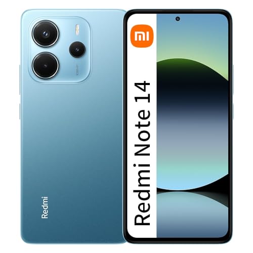 XIAOMI Redmi Note 14 4G 8GB + 256GB Global Edition Smartphone 6.67 Inch AMOLED 120Hz 108mp Blue (No Charger)