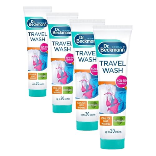 Dr. Beckmann Travel Wash | Clean laundry ON THE GO | up to 20 washes | 100ml (Pack of 4) option