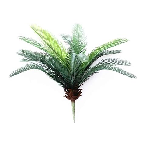 DODXIAOBEUL 19" Artificial Palm Leaves Tropical Greenery,Thanksgiving Table Decorations,Table top Christmas Decorations ，Birthday Party Decorations Supplies Decor -Green 15 Leaves Cover