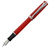 Nemosine Singularity Fountain Pen, Extra Fine German Nib, Cardinal Red (NEM-SIN-04-EF)