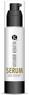 Kashmir Keratin Hair Therapy Frizz Free Hair Serum - Keratin Infused Hair Serum for Frizzy and Damaged Hair - Anti Frizz Control Treatment and Styling Serum - Frizz Ease and Hair Shine - 100mL
