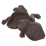 Alasum Boîte à Clés Décorative Forme Grenouille Fonte Cache-clés Extérieur Discret pour Jardin Rangement Sécurisé et Original Cachette Clé Jardin Élégante et Fonctionnelle