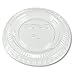 SOLO PL1-0090 Clear Polystyrene Soufflé Portion Cup Lid without Slot (50 Sleeves of 100 Per Case)