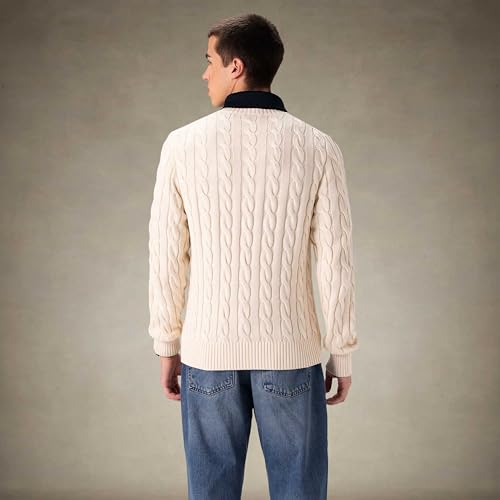 Members Only Men's Crew Neck Cable Knit Sweater | Crew Neck Sweater | Mens Cable Knit Sweater |Knitted Sweater Men3