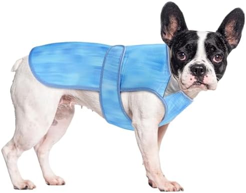 Tikibest Summer Dog Cooling Vest - Lightweight Dog Cooling Jacket, Breathable Shirt for Walking, Outdoor Hunting Training and Camping (S)