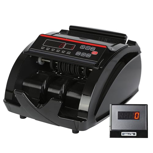iBELL CM13-LE Money Counting Machine | High-Speed |1000+ Notes/Min | UV MG IR MT Fake Note Detection with Batch & Add | Automatic Start/Stop |External Display | OEM Foam Packing