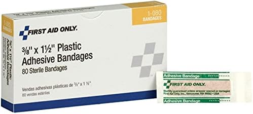 Pac-Kit by First Aid Only 1-080 Plastic Junior Strip, 1-1/2" Length x 3/8" Width (Box of 80) image 2