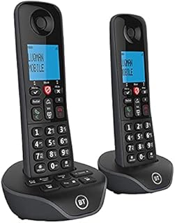 DTL Package BT7880 BT Essential X DECT Digitally Enhanced Cordless Telephone,30 min Recording Answering Machine, Nuisance Call Blocker Plus(Easy Call Blocking), Caller Display(Backlit)(Black - TWIN)