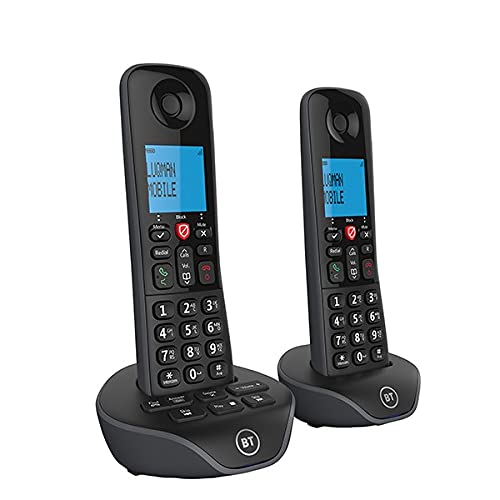 DTL PackageBT7880 BT Essential X DECT Digitally Enhanced Cordless Telephone,30 min Recording Answering Machine, Nuisance Call Blocker Plus(Easy Call Blocking), Caller Display(Backlit)(Black - TWIN)