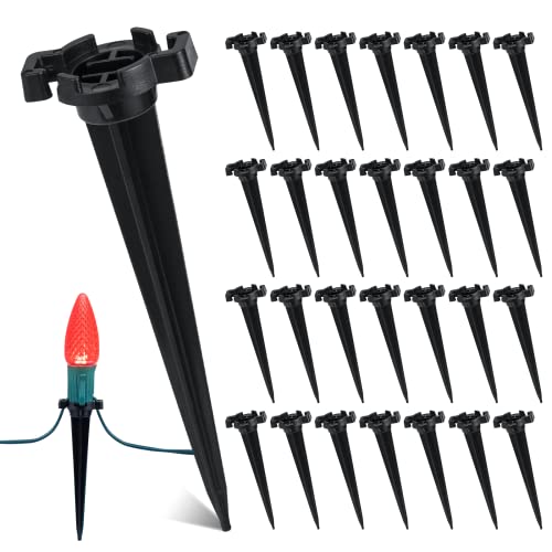 200-Pack Plastic Light Stakes, 4.5 Inch Christmas Yard Stakes for C7 C9 Christmas Lights Outdoor, Universal Light Stakes for Outdoor Holiday Lights Use on Garden Lawn Patio Path Walkway – Black 200-Pack Plastic Light Stakes, 4.5 Inch Christmas Yard Stakes for C7 C9 Christmas Lights Outdoor, Universal Light Stakes for Outdoor Holiday Lights Use on Garden Lawn Patio Path Walkway – Black